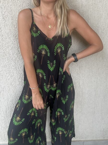 Palm Jumpsuit Black