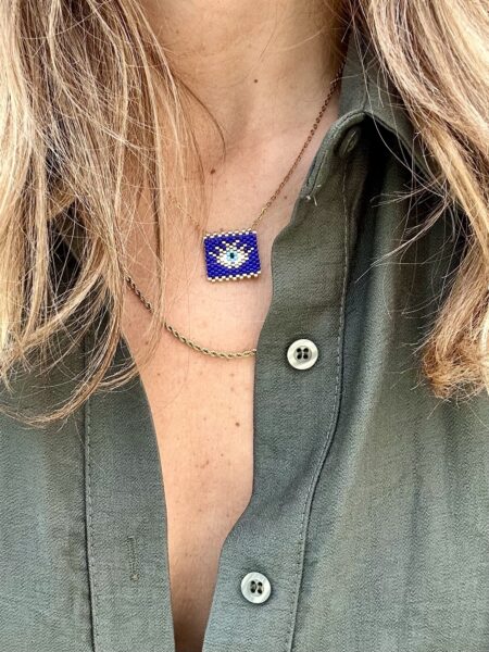 Eye Necklace Blue