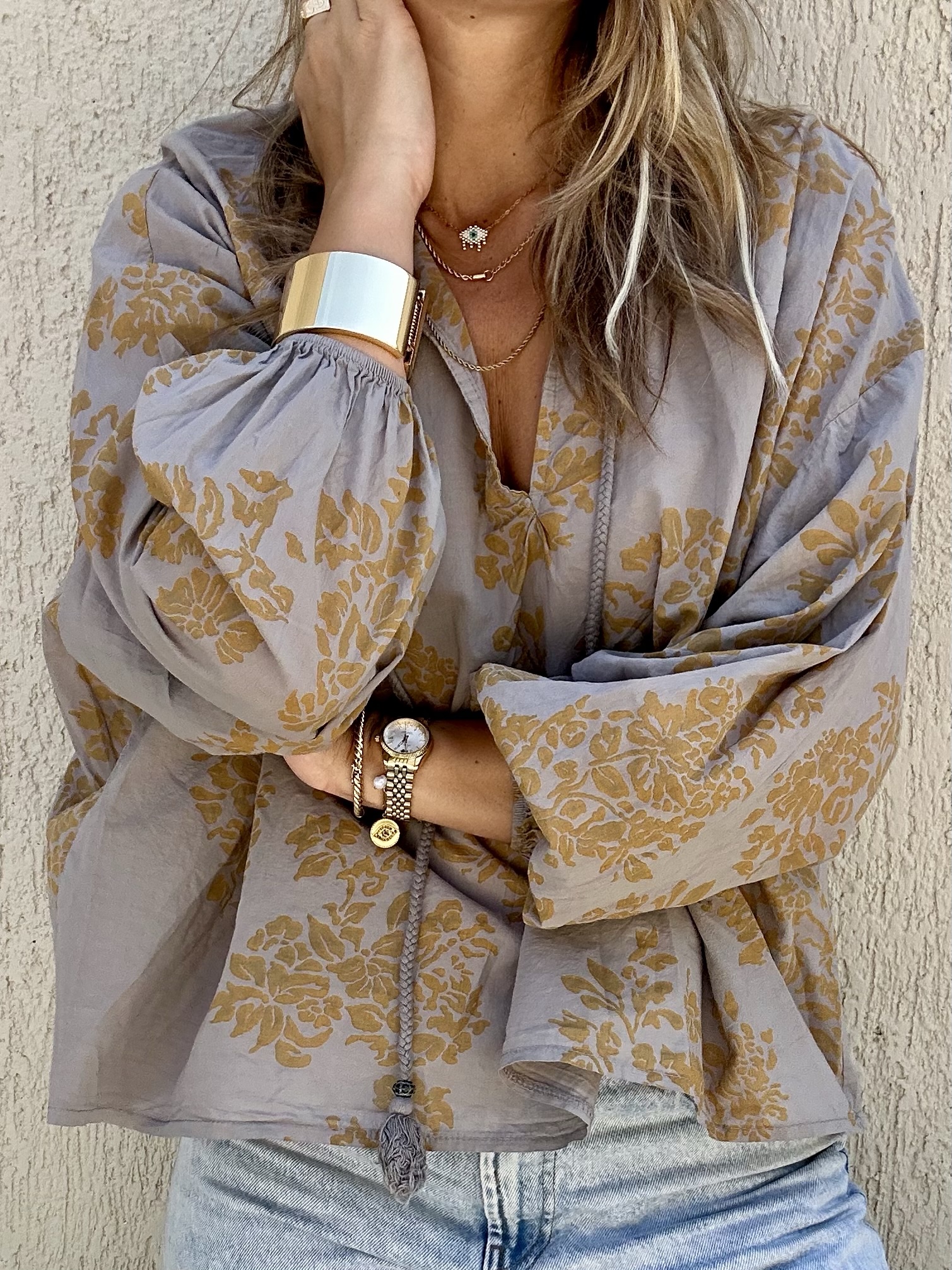 Valeria Blouse Grey