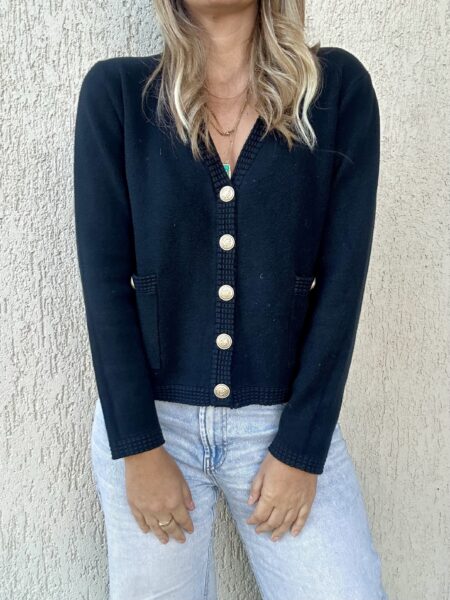Amelie Black Cardigan