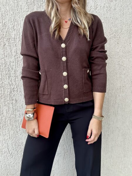 Amelie Briwn Cardigan