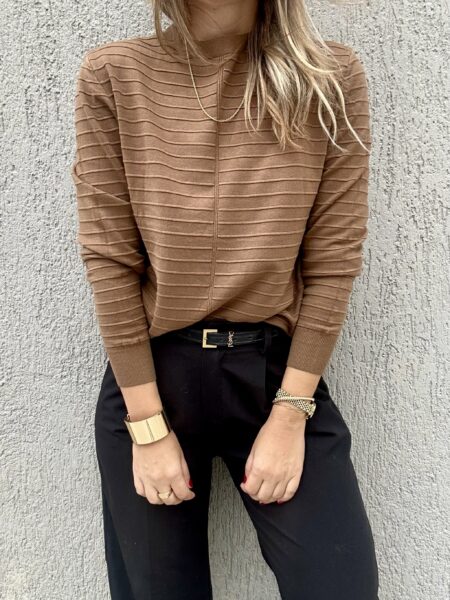 Caramel Ribbed Knit