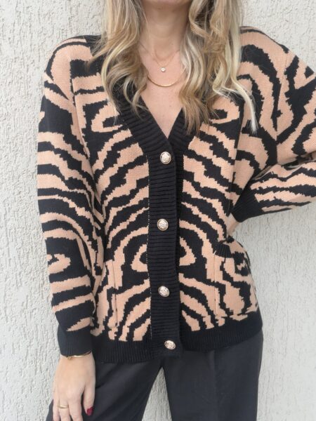 Victoria Animal Knit Cardigan