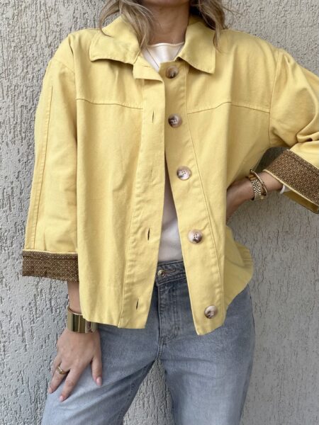 Olivia Denim Jacket Yellow