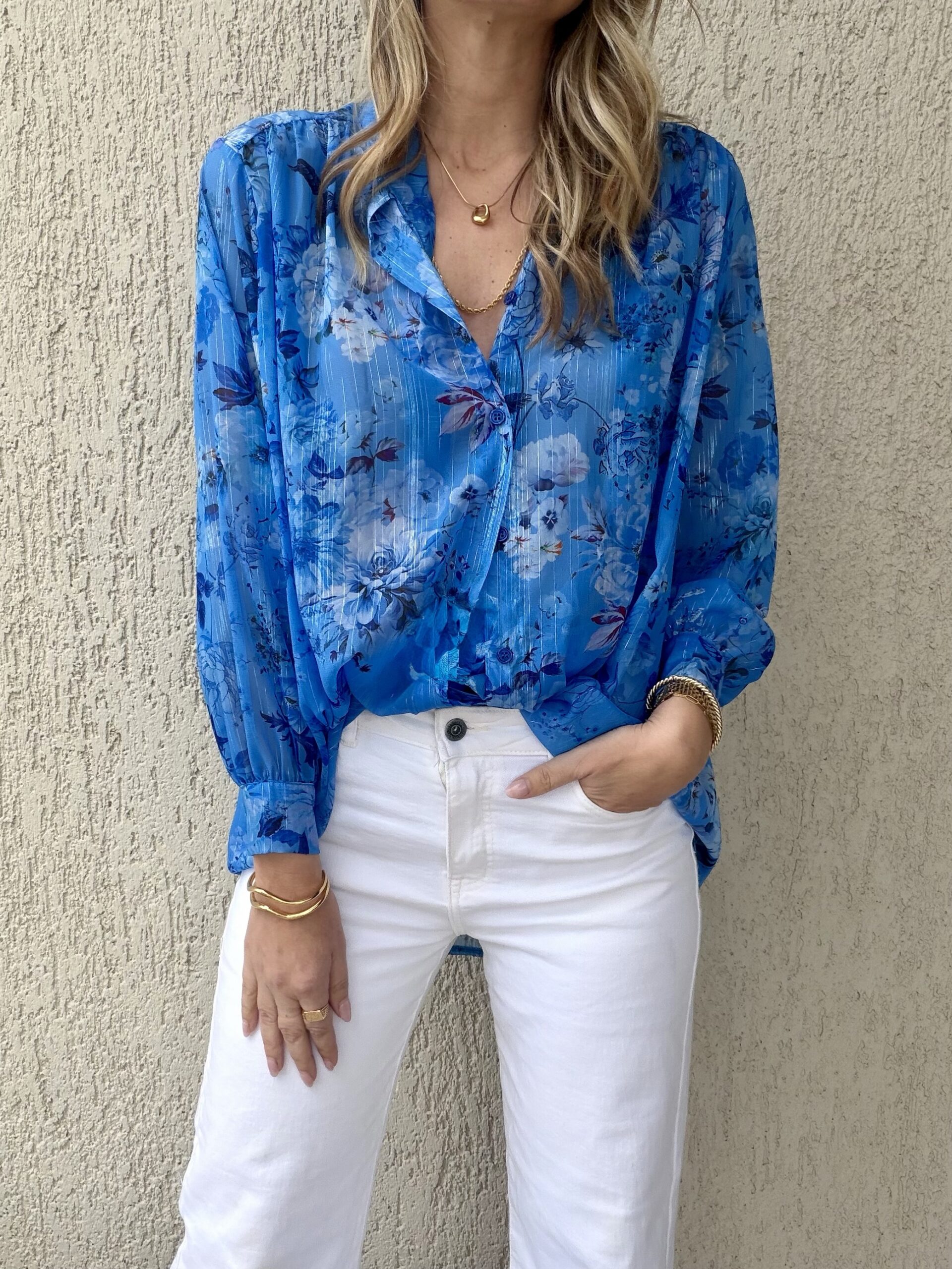 Ashley Shirt Dusty Blue - Image 3