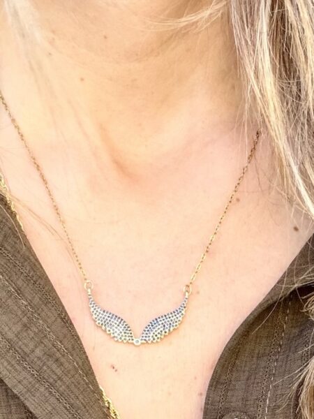 Angel Wings Blue Gold