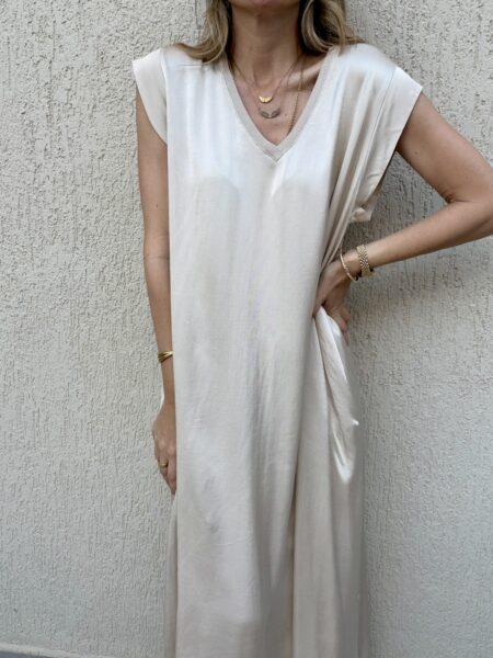 Frankie Dress Ecru