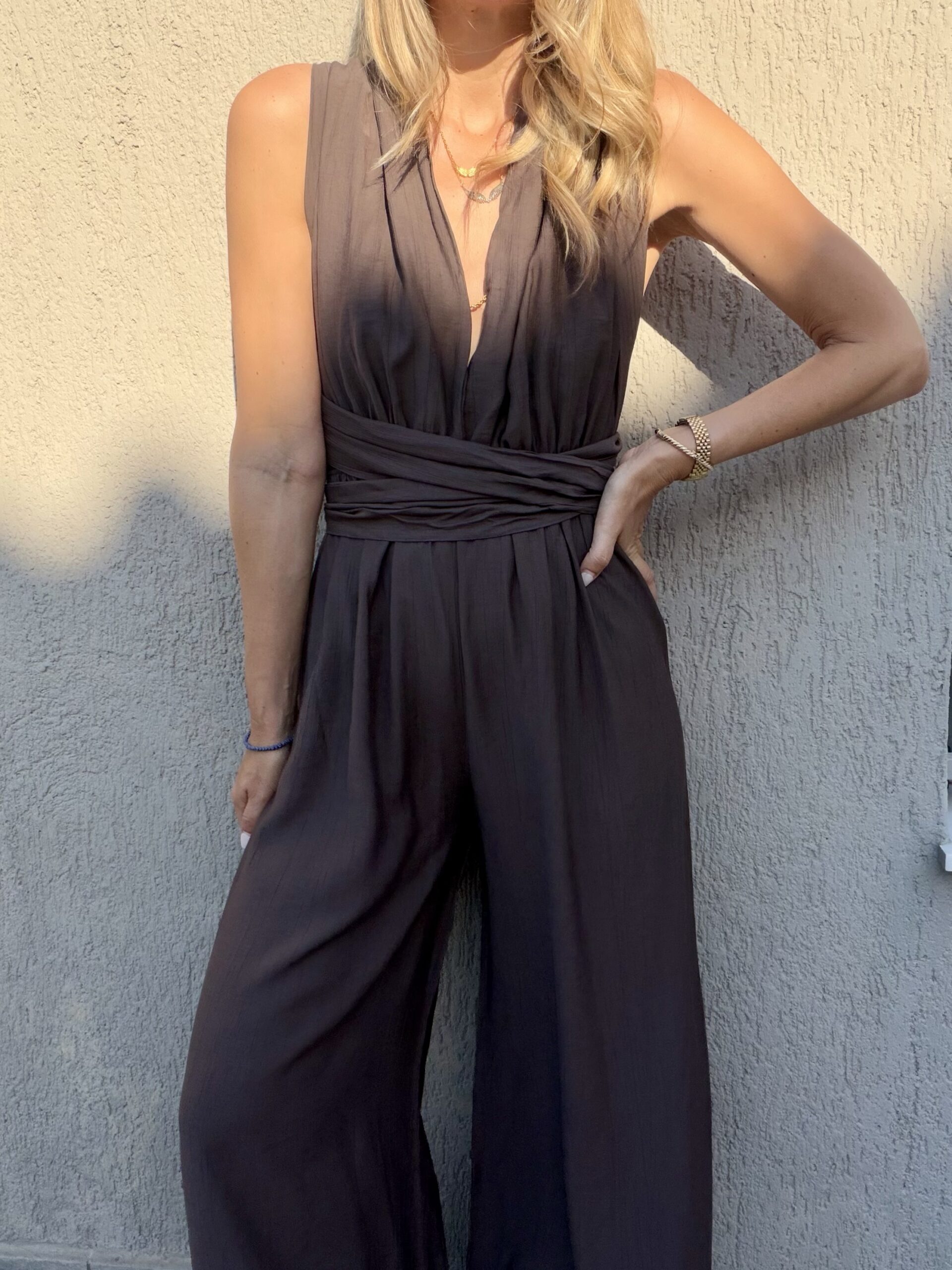 Olivia Jumpsuit Chocolate Taupe - Image 2