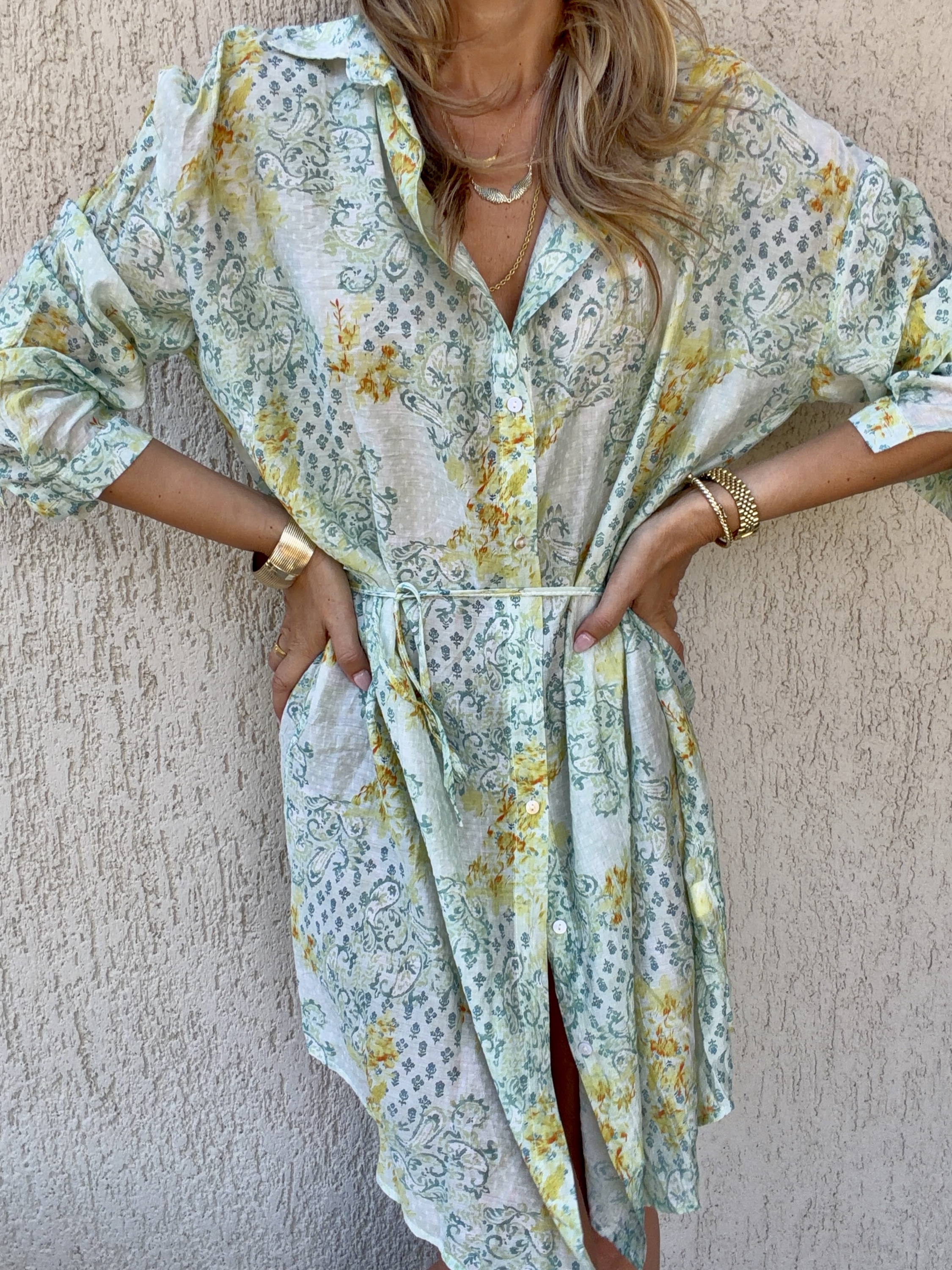 Elodie Shirt Dress & Beach Kaftan - Image 2