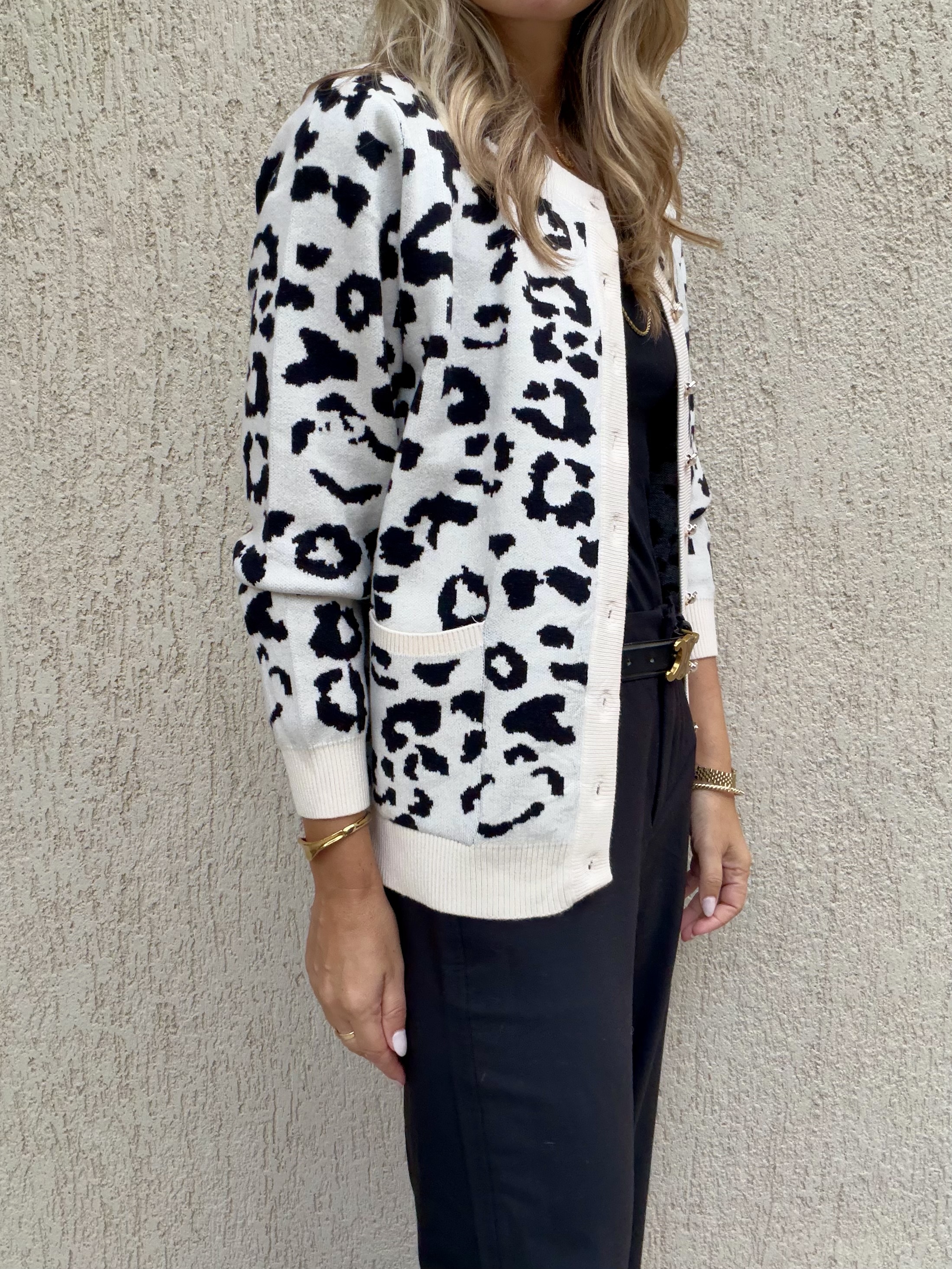 Bella Cardigan White