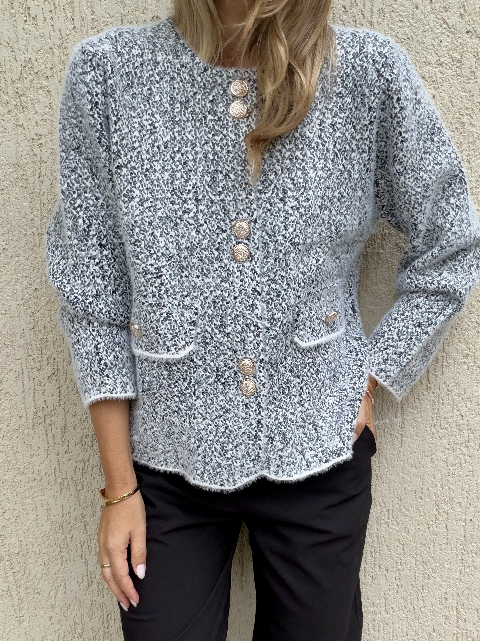 Sofia Cardigan – Grey - Image 4