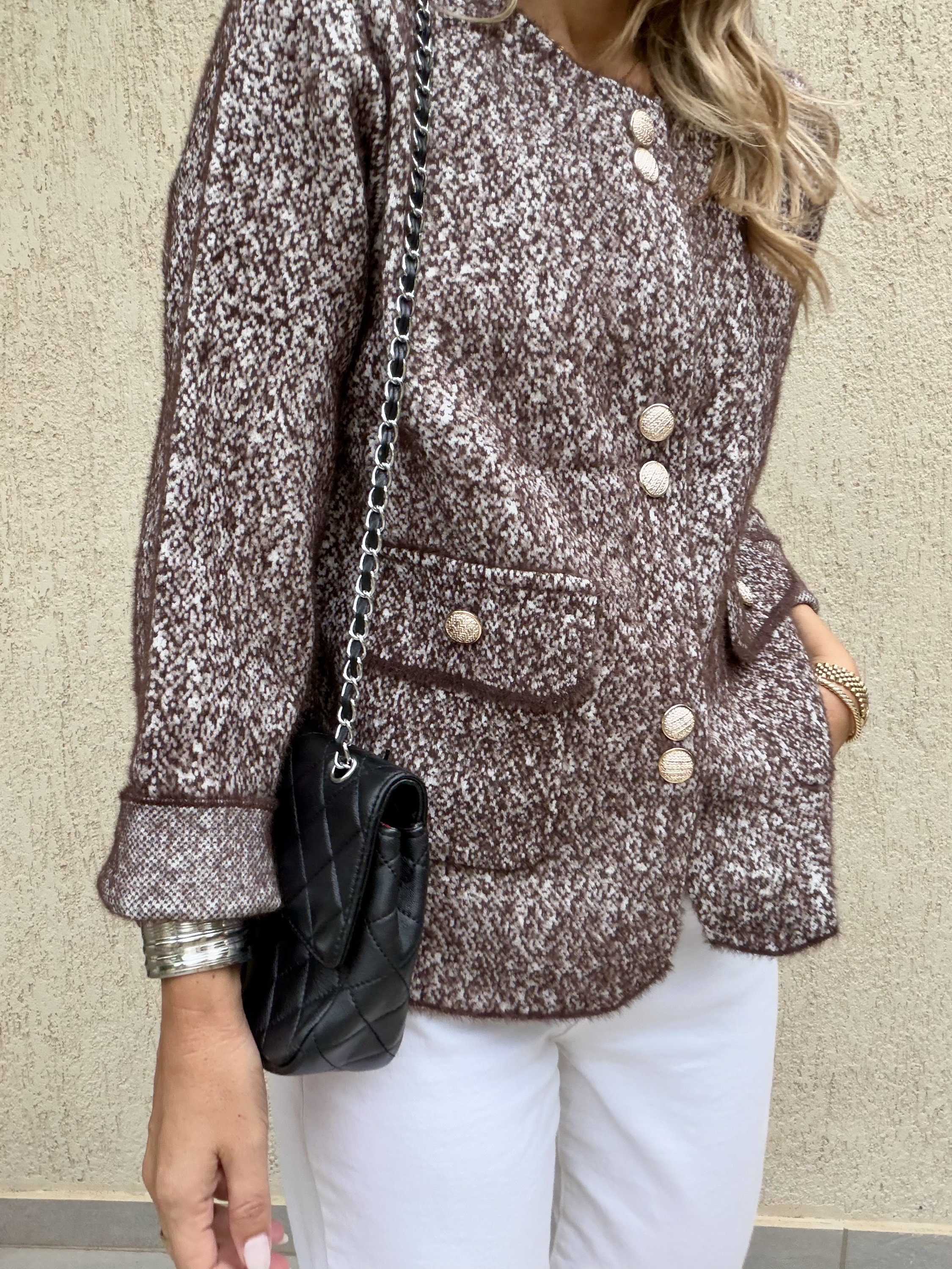 Sofia Cardigan Brown - Image 2