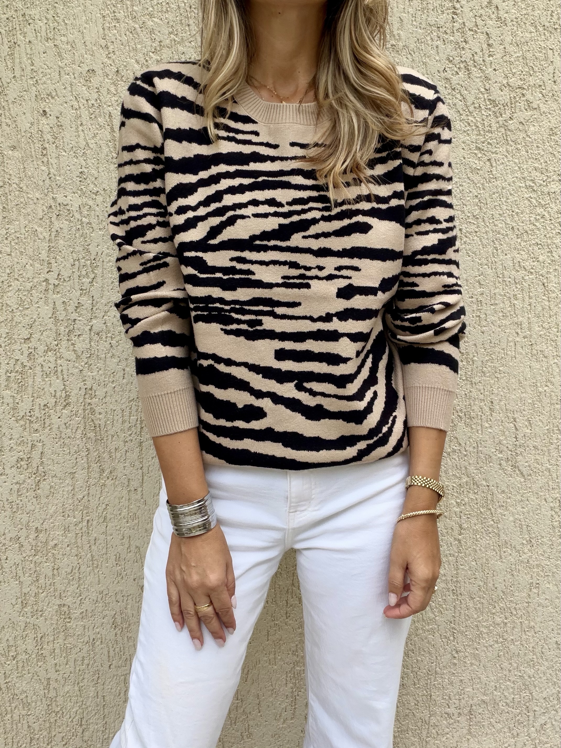 Alessia Beige/Black Knit
