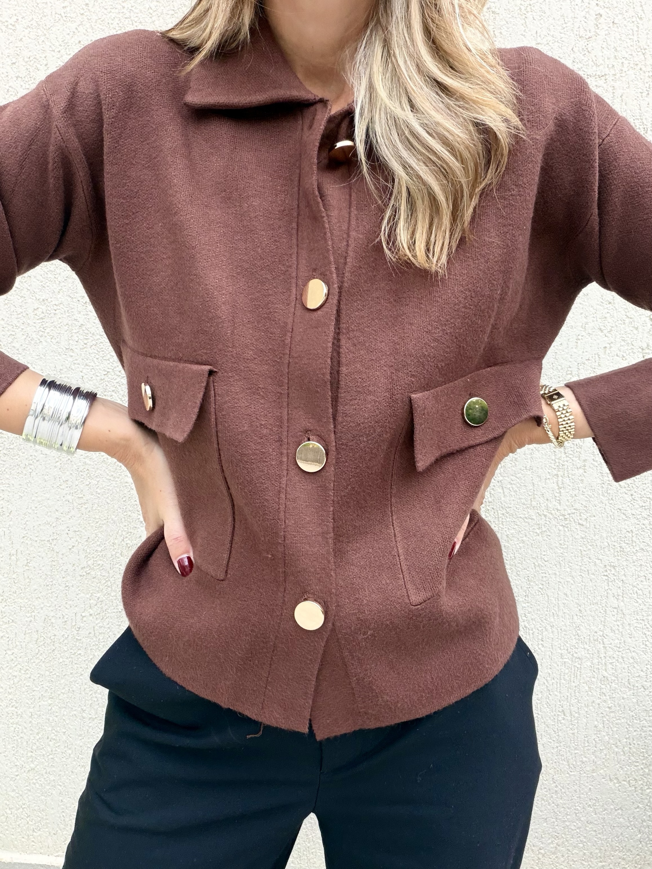 Bianca Cardigan Brown - Image 3